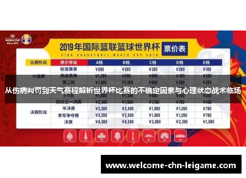 从伤病判罚到天气赛程解析世界杯比赛的不确定因素与心理状态战术临场 从伤病判罚到天气赛程解析世界杯比赛的不确定因素与心理状态战术临场